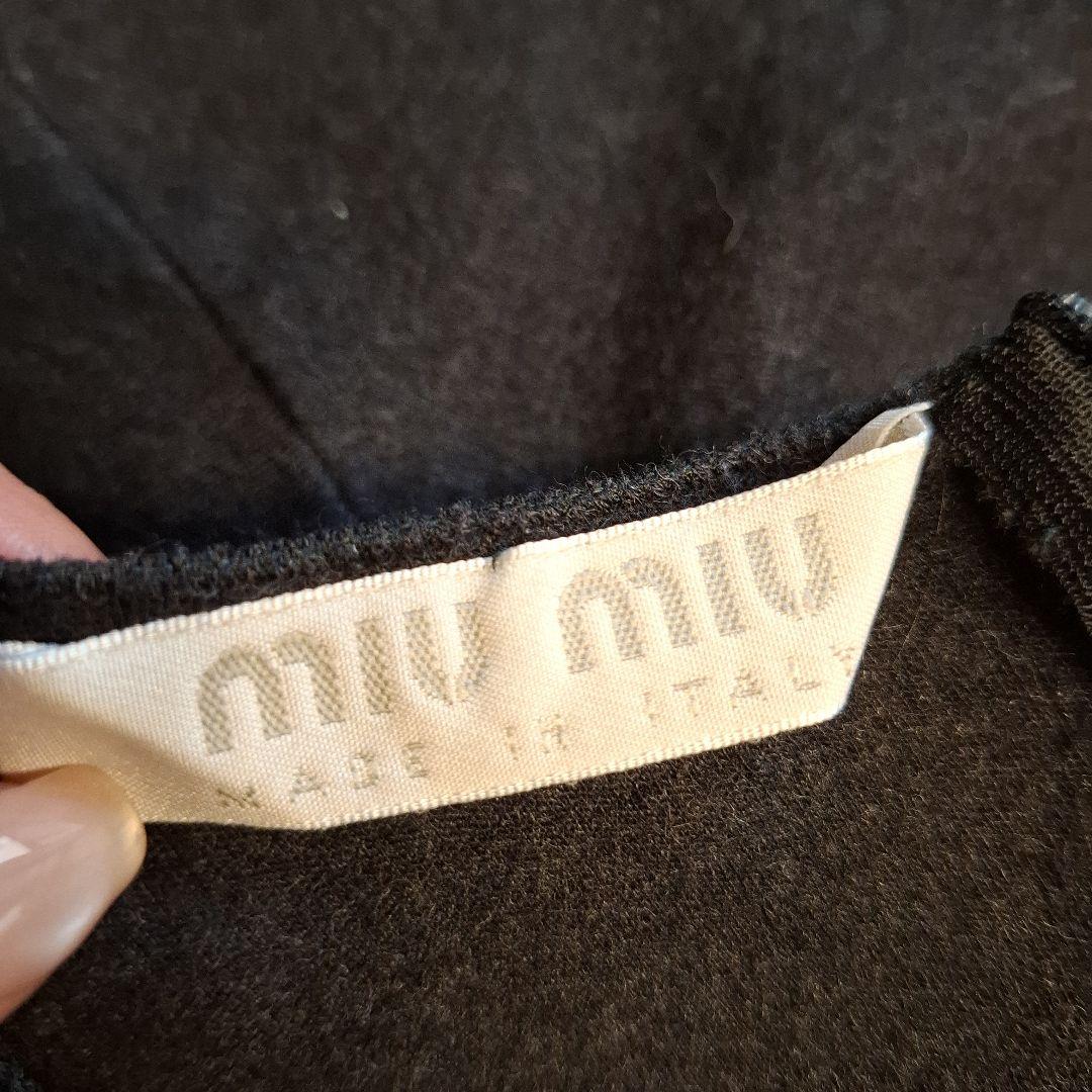 MIUMIU　黒 ノースリーブ ワンピース