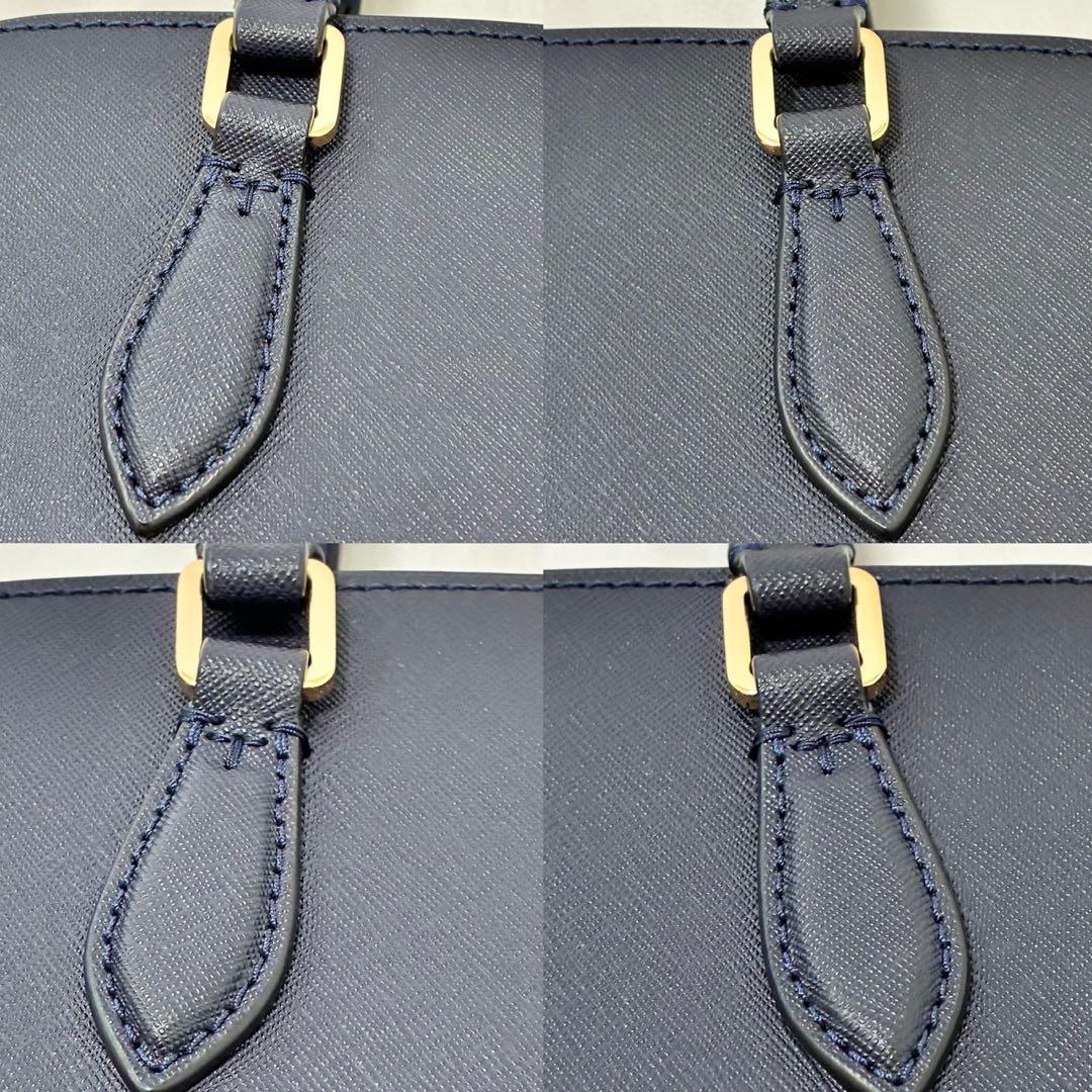【極美品】トリーバーチ エマーソン 2way ショルダーバッグ レザー ネイビー
