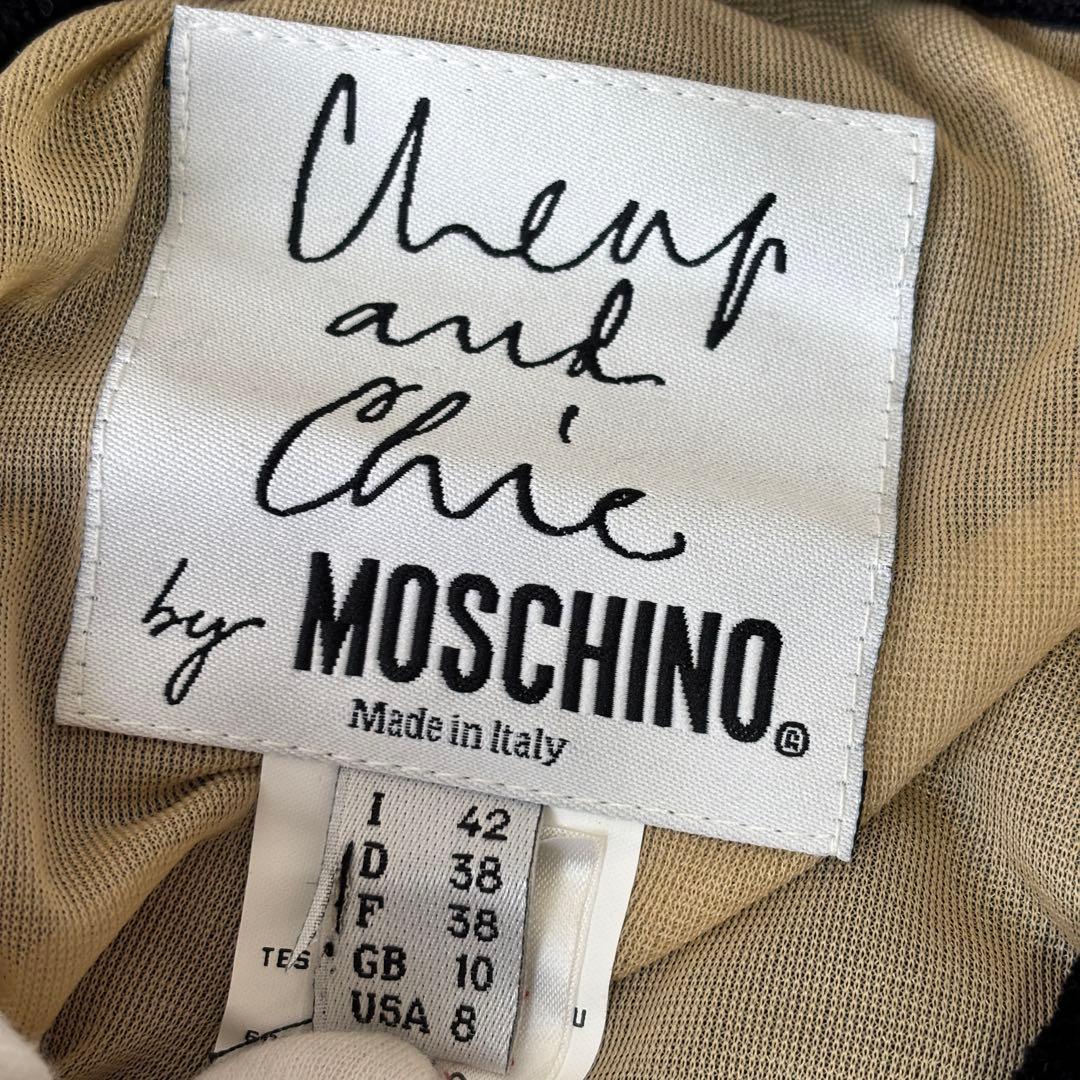 MOSCHINO 総柄スカート ブラック イタリア製 42