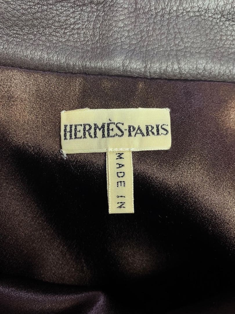 90's~00's HERMES [マルタンマルジェラ期]レザースカート L