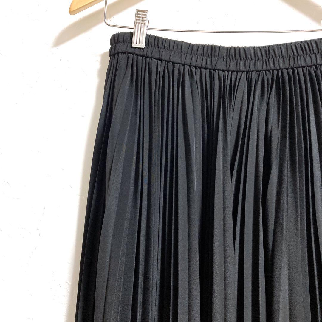 【美品】セオリーリュクス プリーツスカート　ウォッシャブル　M 黒　現行タグ