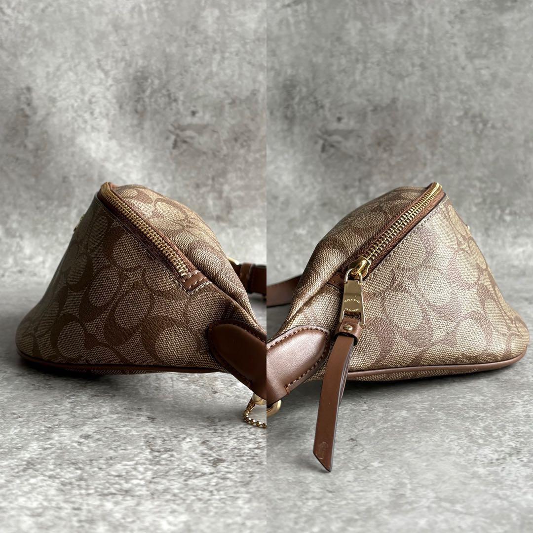 【極美品】COACH シグネチャー ボディバッグ ショルダーバッグ クロスボディ