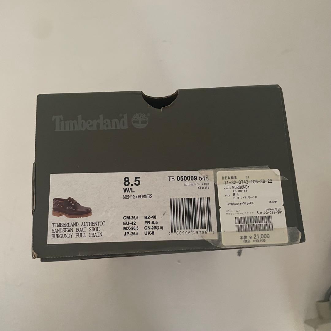 Timberland 3eye バーガンディー 26.5cm classic