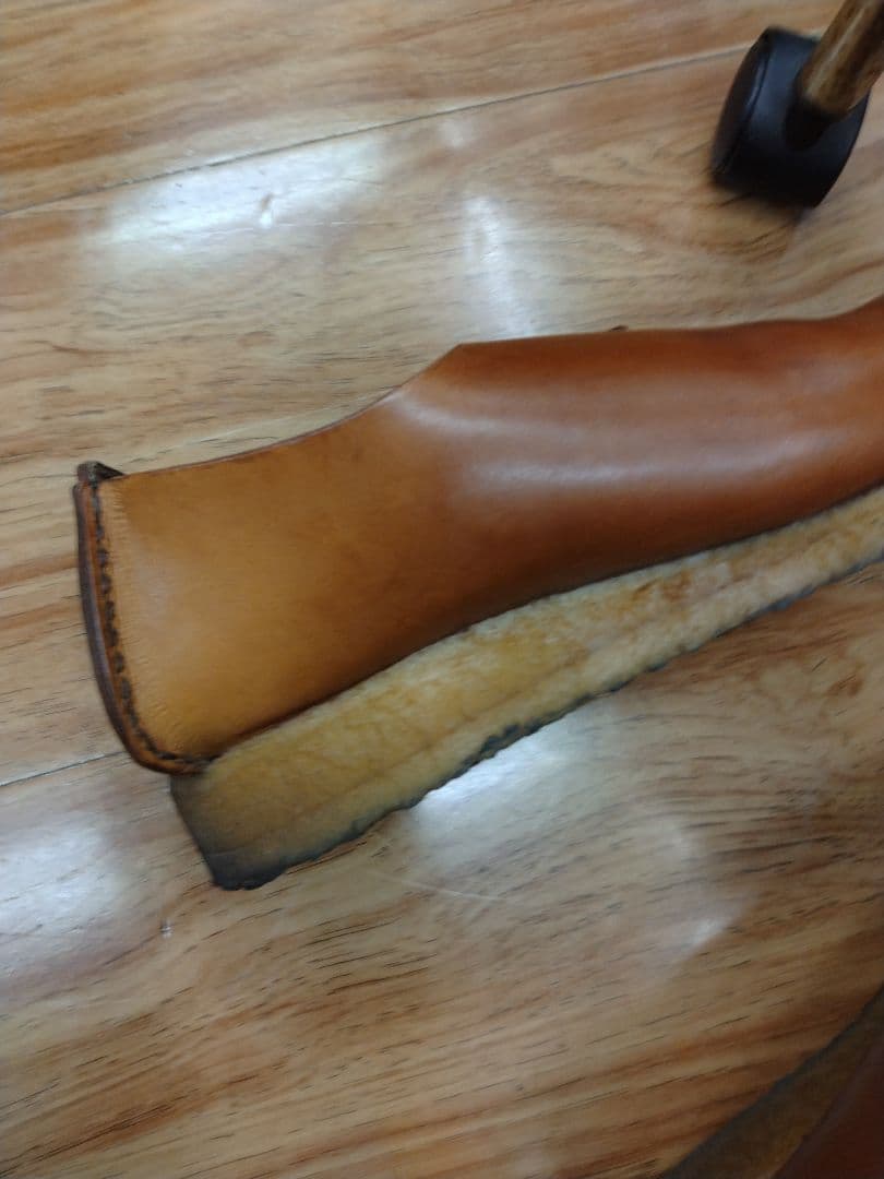 Padmore & Barnes ブラウンレザー ローファー7インチ