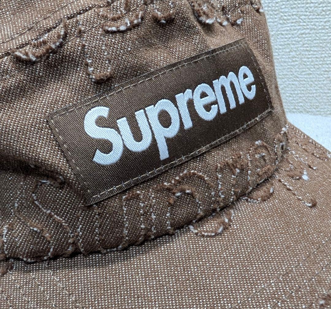 帽子 Supreme Lasered Denim Camp cap