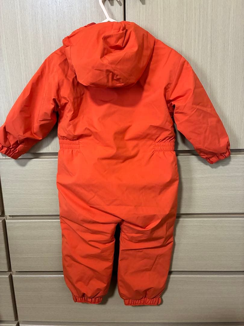 [美品] モンベル　mont-bell ベビーアウター 90サイズ オレンジ