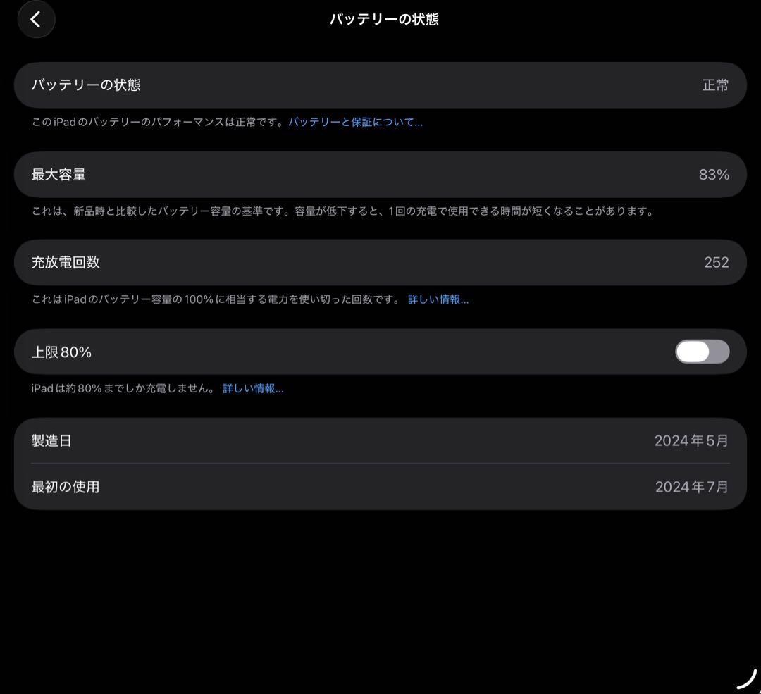 iPad Pro 第5世代　m4 11インチ