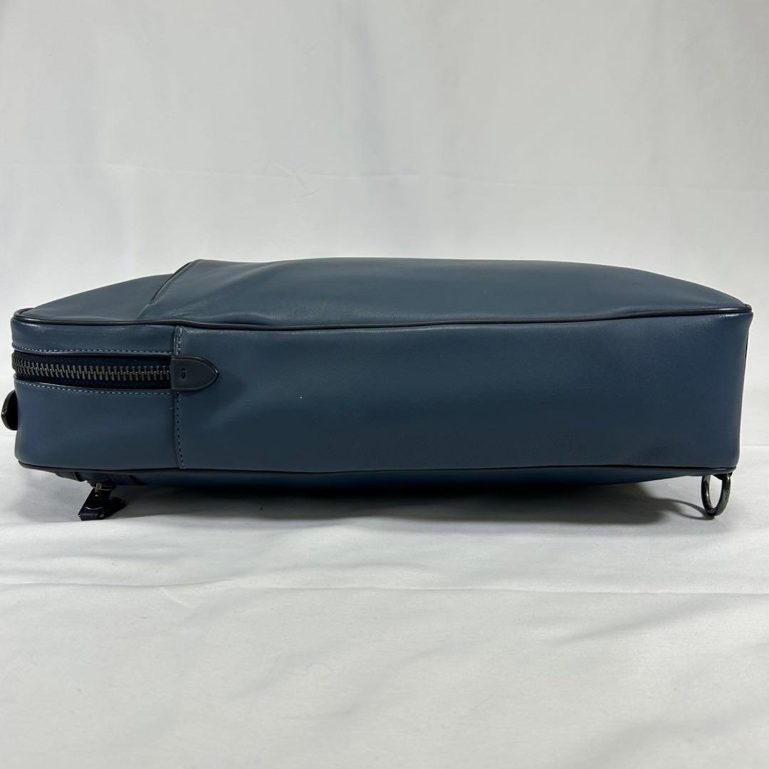 【極美品】コーチ C6876 グラハム コンバーチブル 3way リュック 青