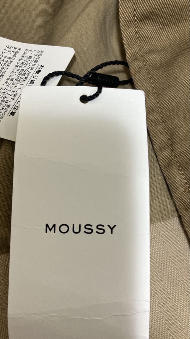 ゆっちゃん様 新品未使用　MOUSSY　マウジー　モッズコート ベージュ　F