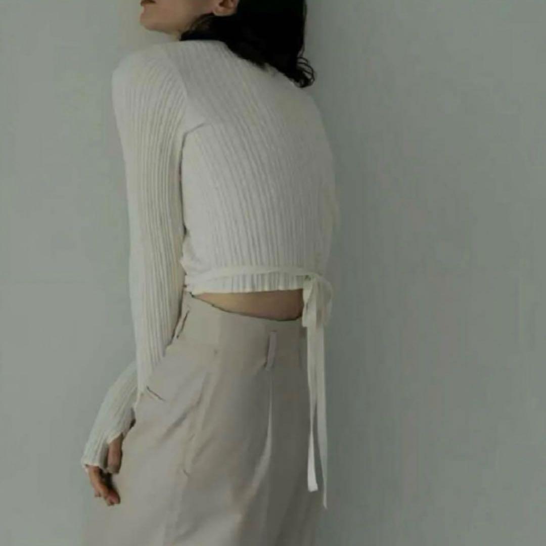 anuke 美品 カシュクールニットカーディガン ivory