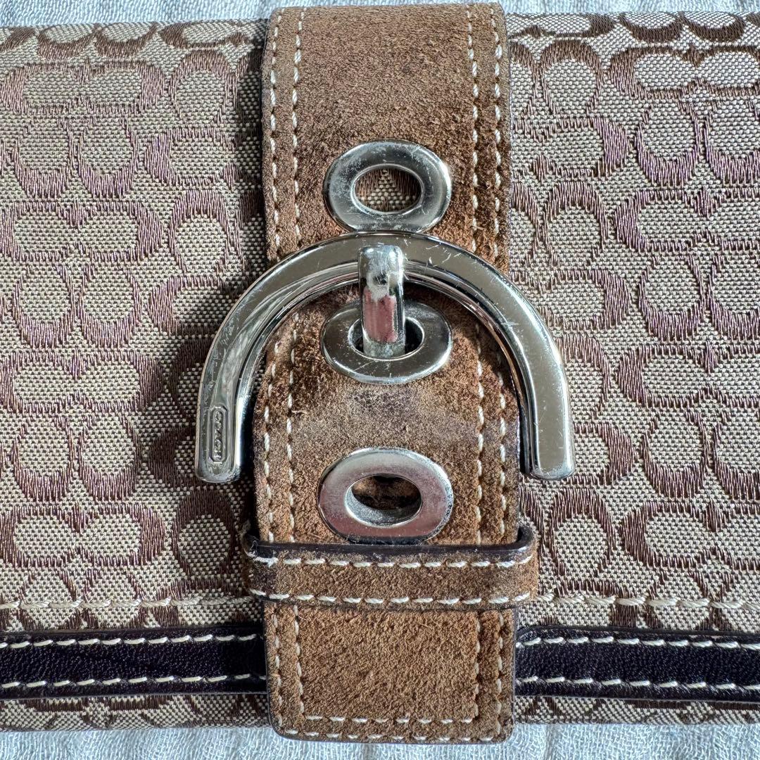 小物 COACH Soho Mini Signature FlapWallet Y2K