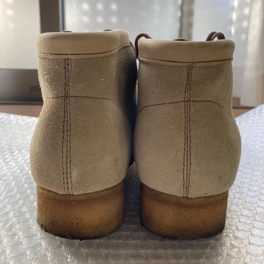 Clarks クラークス ワラビー ブーツ ベージュスエード 7M