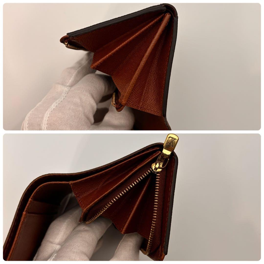 【鑑定済み】ルイヴィトン✨モノグラム✨ポルトモネビエ トレゾール 二つ折り財布