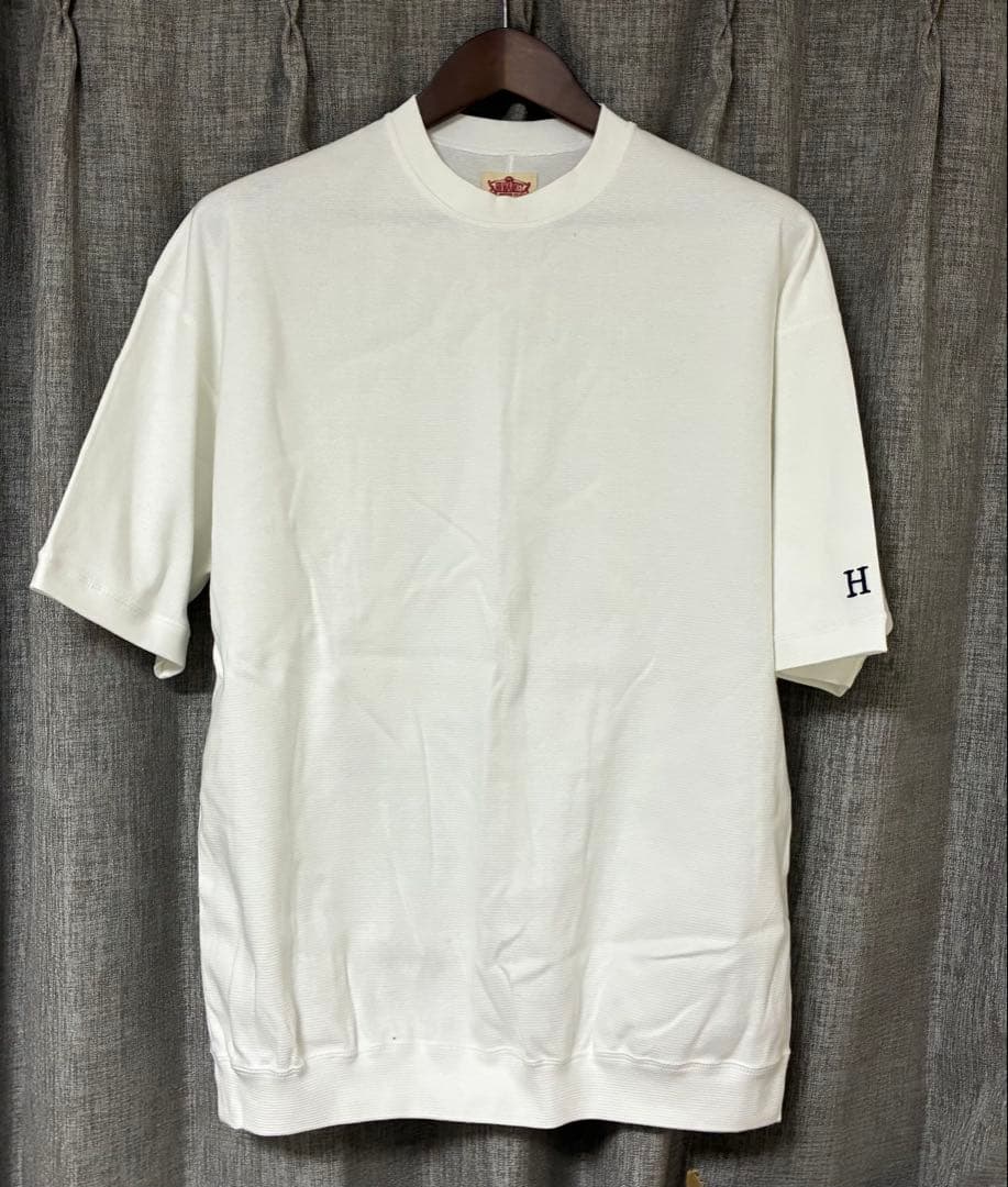 ハリウッドランチマーケット　ストレッチフライス ヘムリブ Tシャツ