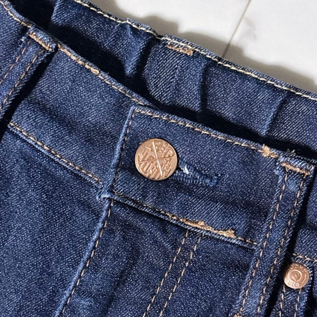 美品 SURT サート フレアーデニムパンツ ストレッチ 美ライン 日本製 濃紺