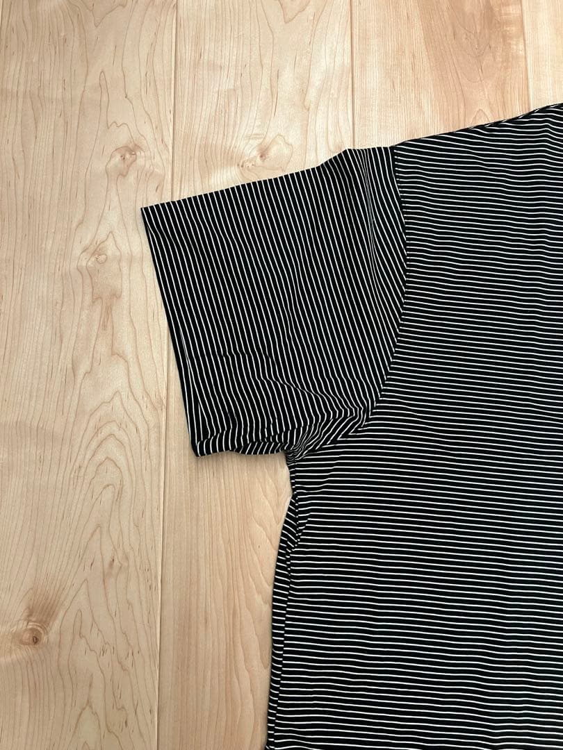 トップス is-ness BALLOONBORDERSHORTSLEEVET-SHIRT
