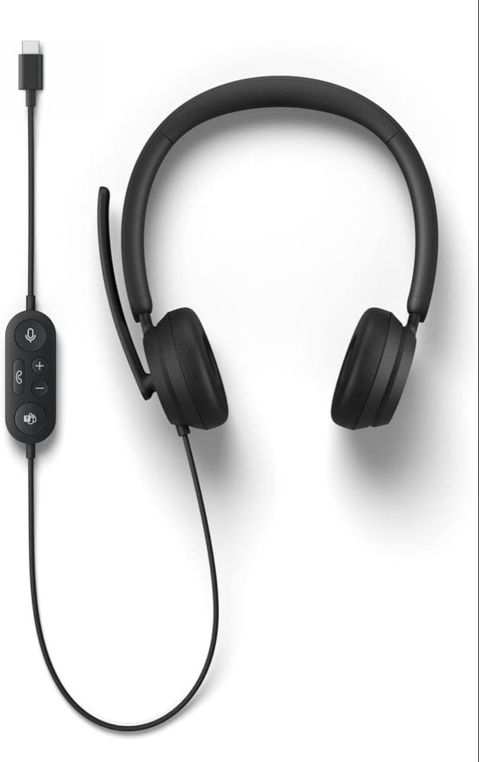 USB-C 有線ヘッドフォン ブラック