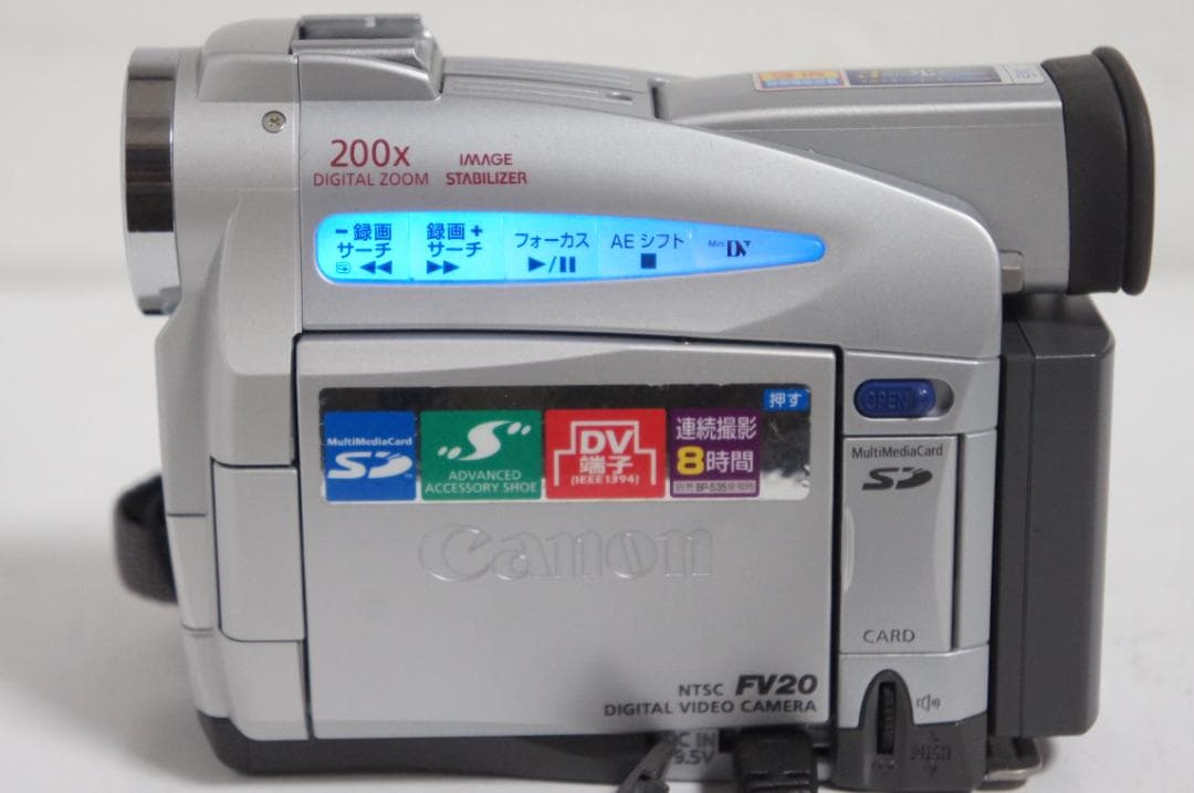 【動作美品】Canon DM-FV20 MiniDv ビデオカメラ 728