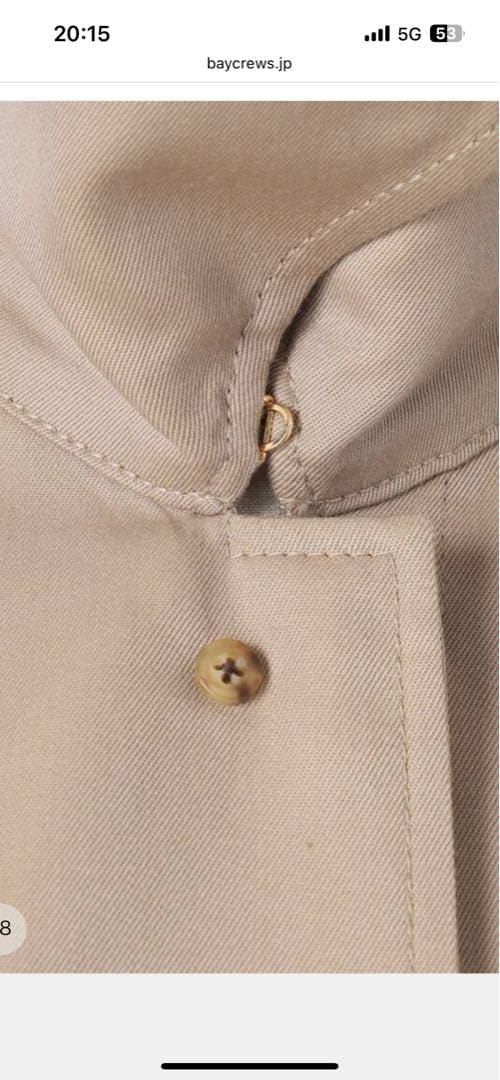 WOOLSILK ギャバトレンチコート