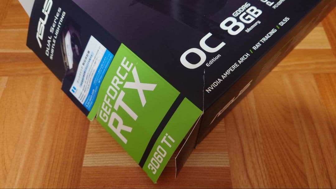 ASUS DUAL RTX3060ti 8GB 動作可 ジャンク