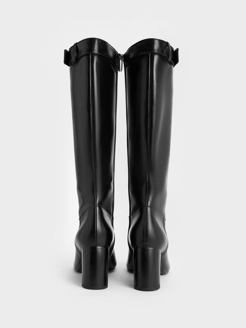 CHARLES&KEITH チャールズアンドキース　ブラックロングブーツ