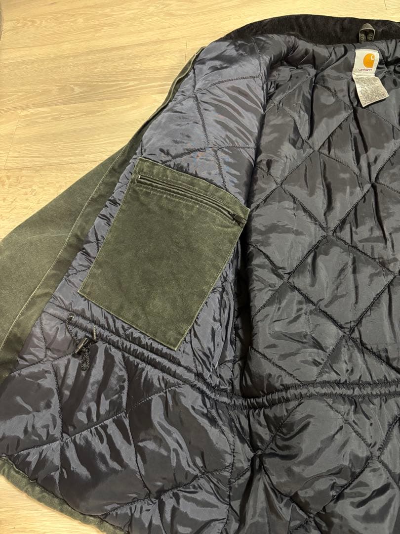 ジャケット・アウター Carhartt Moss green faded Duck coat