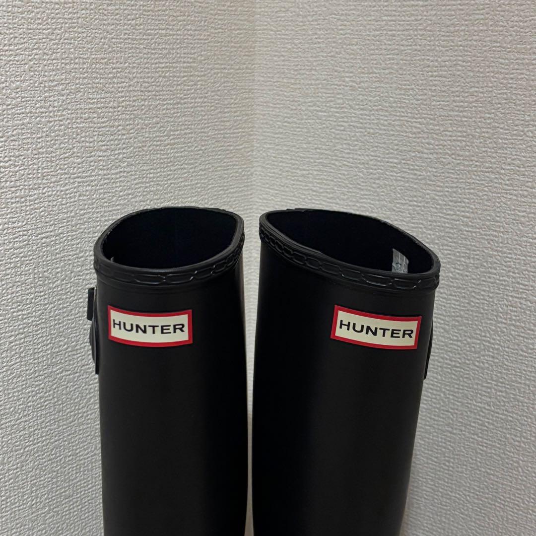 HUNTER ブラック バックル付き 美品 レインブーツ　38　ハンター