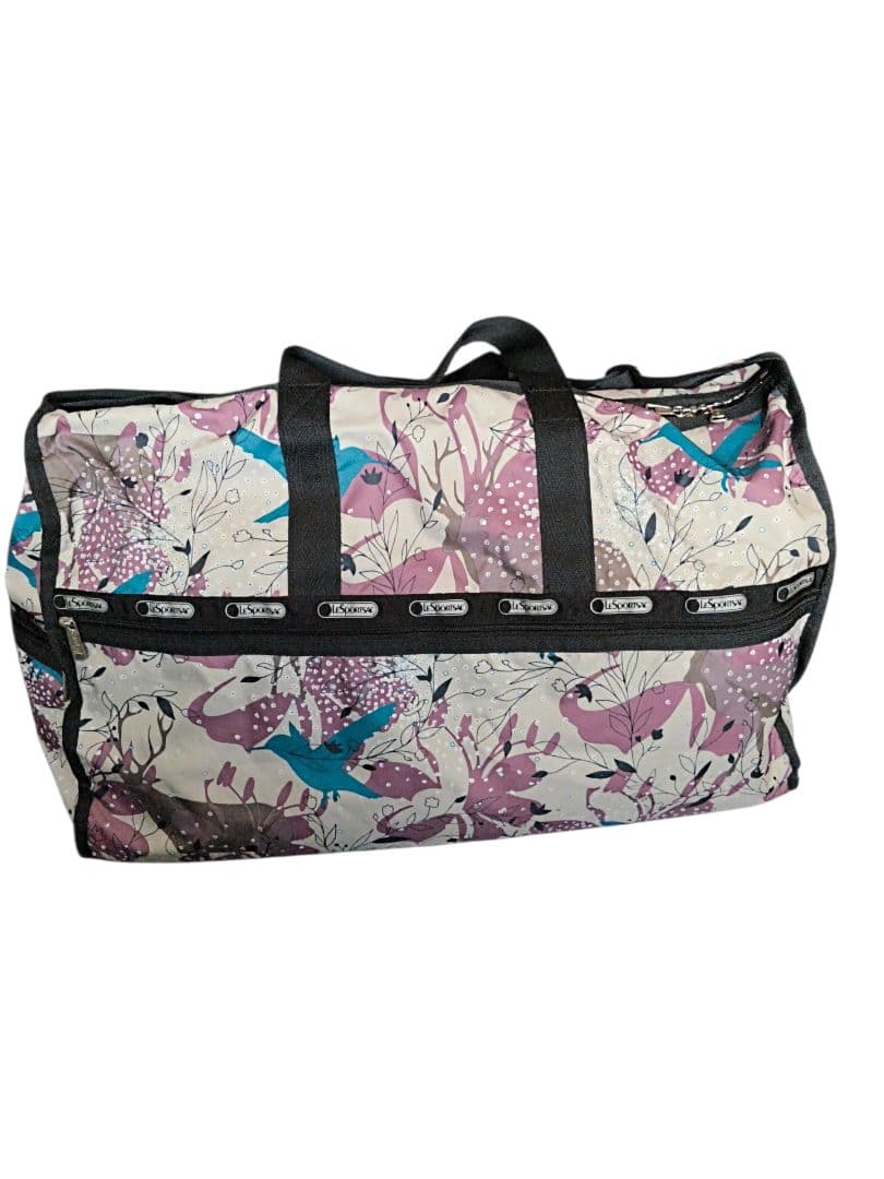 LeSportsac ボストンバッグ XL　大容量　特大サイズ　鳥　鹿