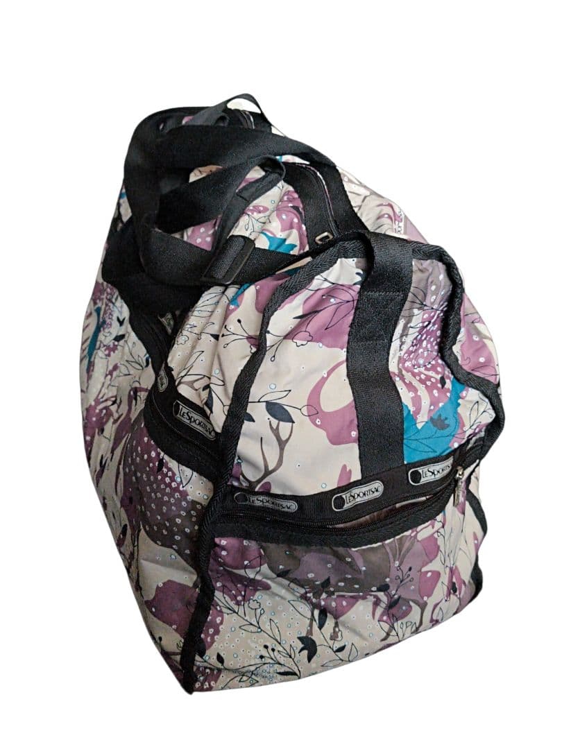 LeSportsac ボストンバッグ XL　大容量　特大サイズ　鳥　鹿