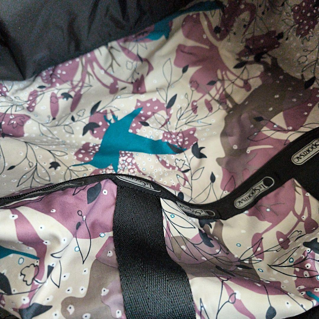 LeSportsac ボストンバッグ XL　大容量　特大サイズ　鳥　鹿