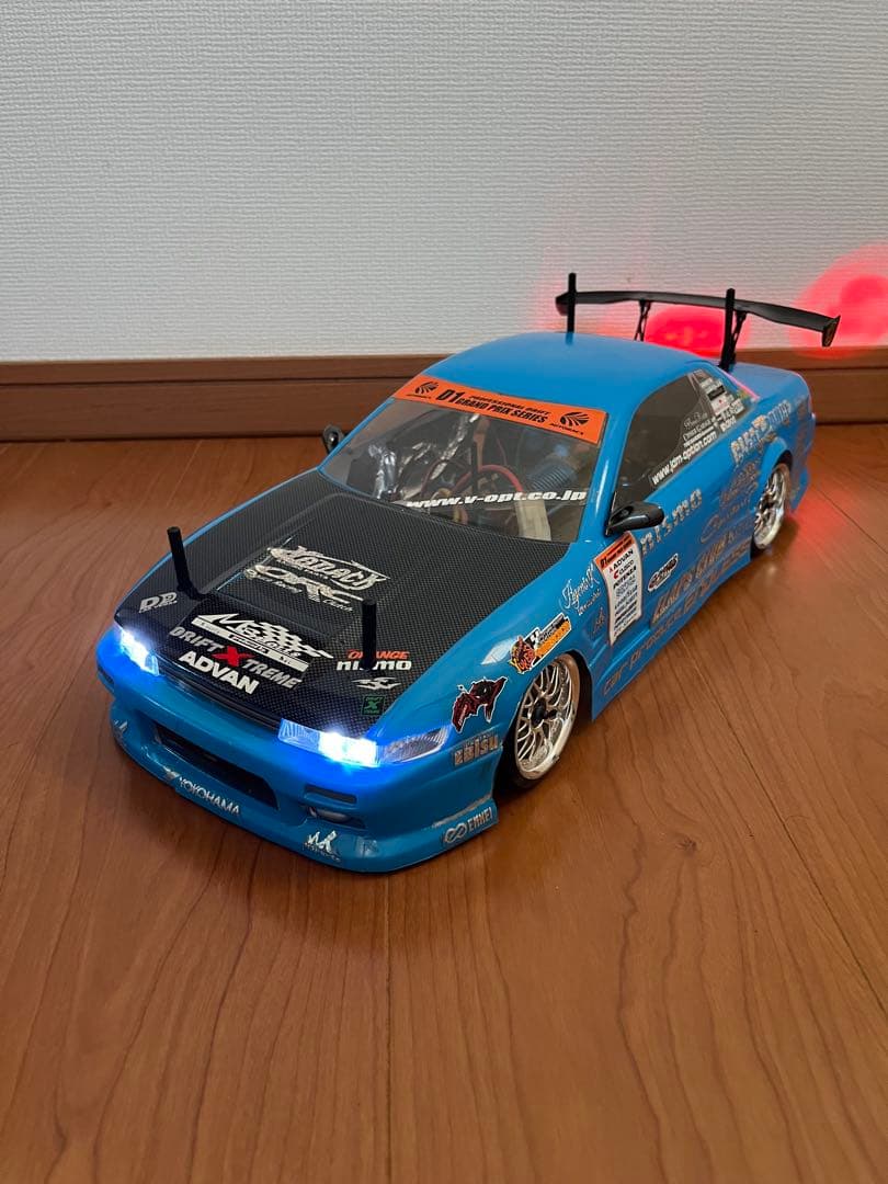 1/10 ラジコン ドリフト ドリパケ 2.4GHz S13シルビア LED電飾