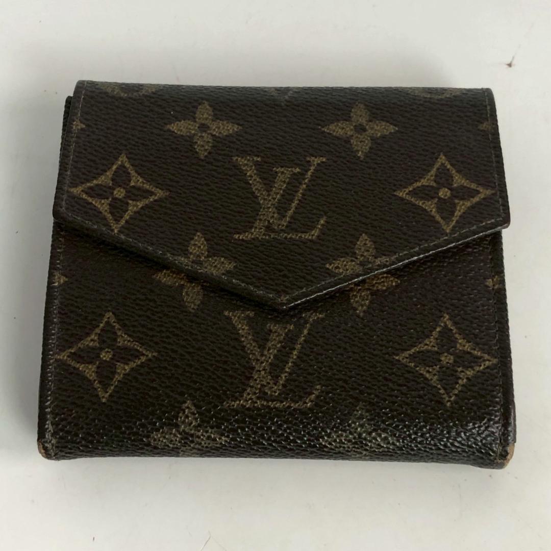 LOUIS VUITTON ルイヴィトン 三つ折り財布 Wホック モノグラム