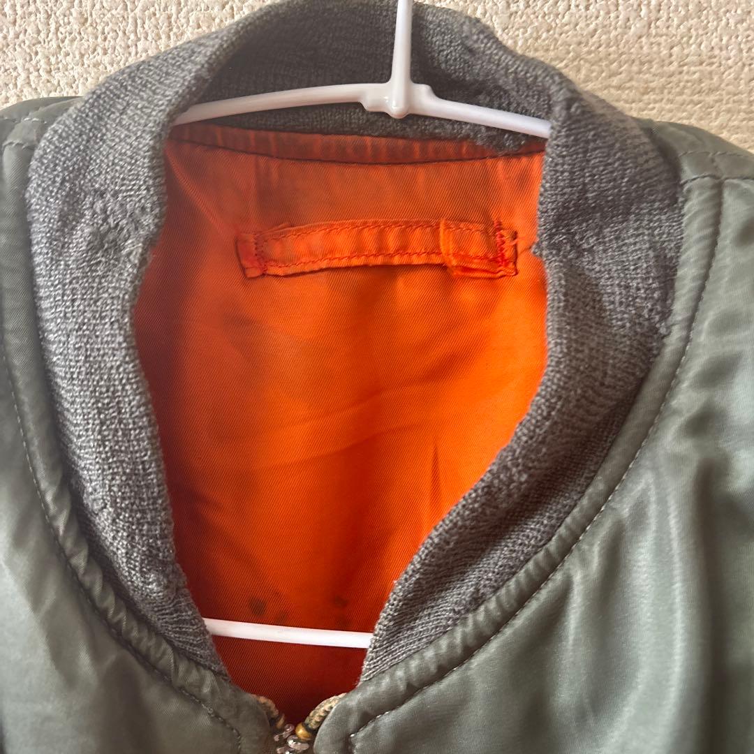 70s USAF MA-1 実物 短丈 scovill jip