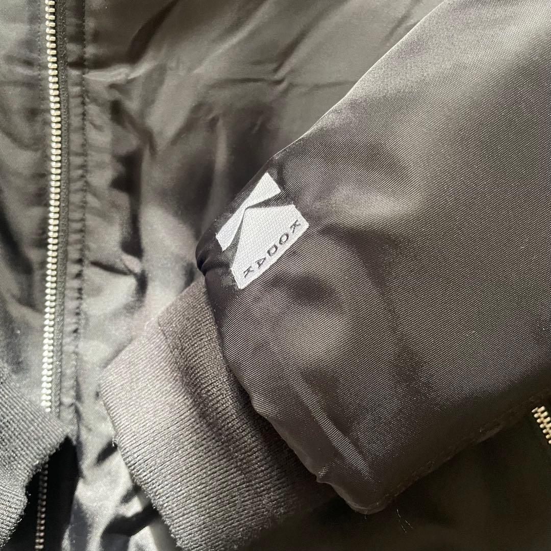 HUF × Kodak リバーシブル ボンバージャケット 黒 美品 MA-1