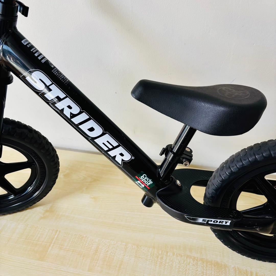【美品】STRIDER バランスバイク ブラック12インチ SPORT 正規品