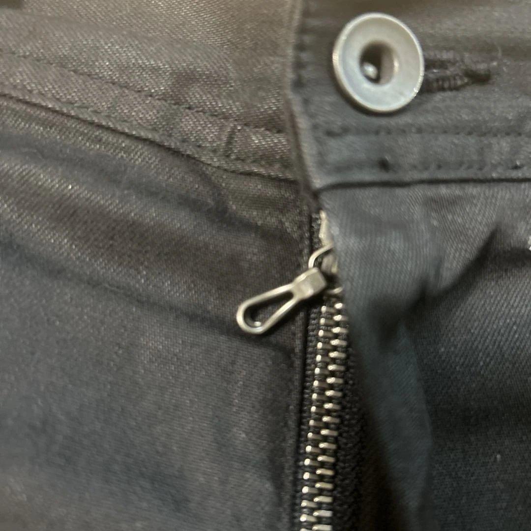 ユリウス　9oz STRETCH DENIM ブラックサルエル