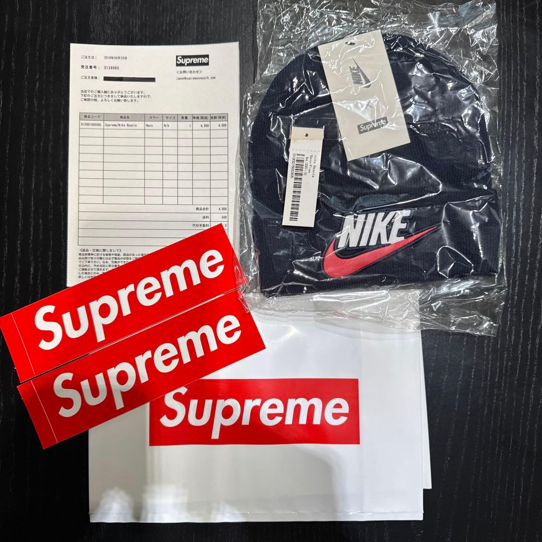 帽子 Supreme Nike Beanie Navy