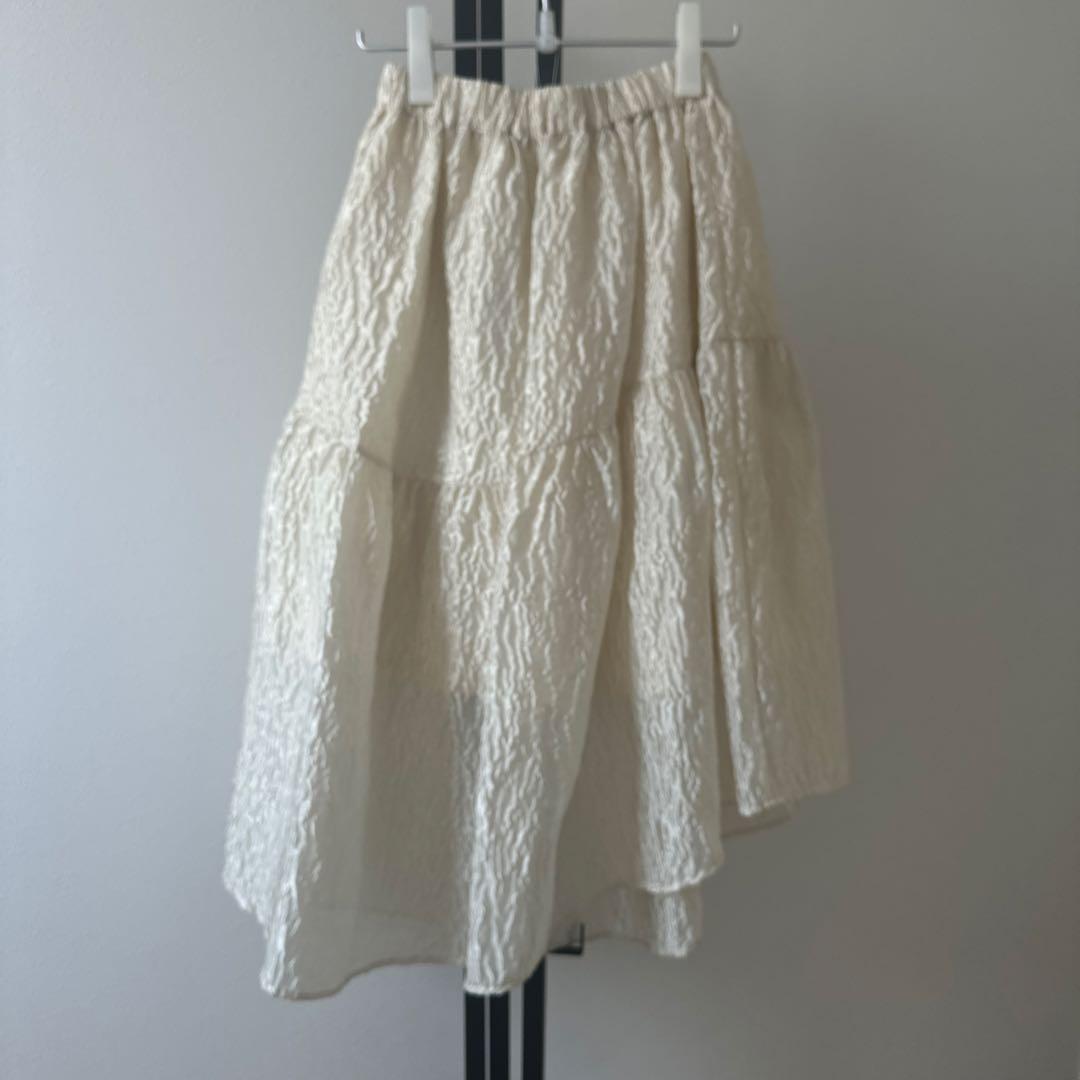 スカート machatt SHEER JACQUARD SKIRT