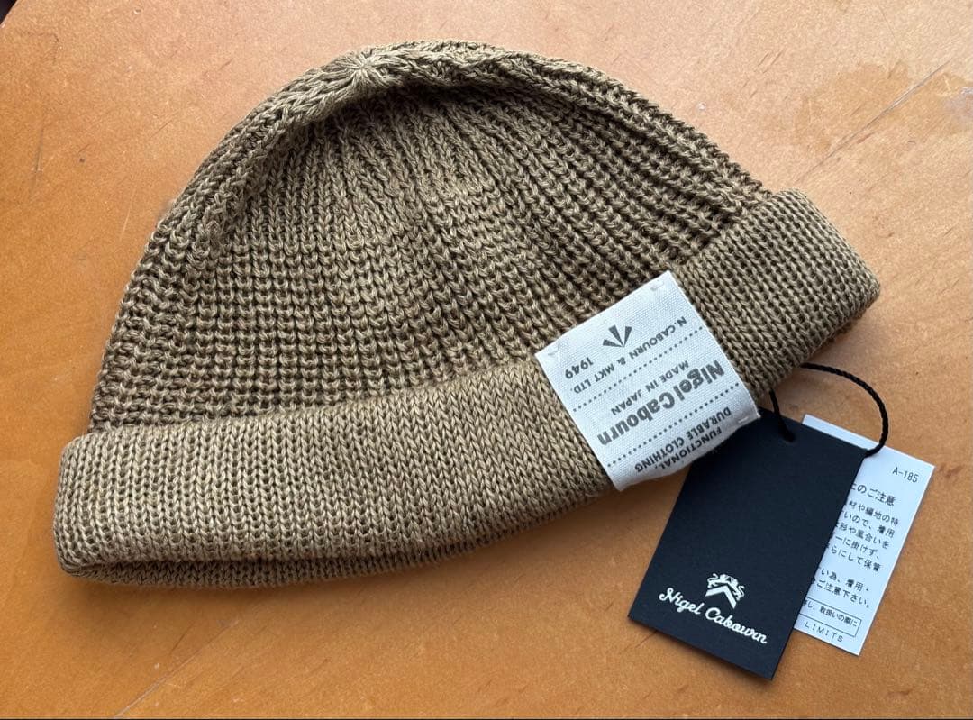 新品　ナイジェルケーボン　ビーニー　ヘンプ　カーキ