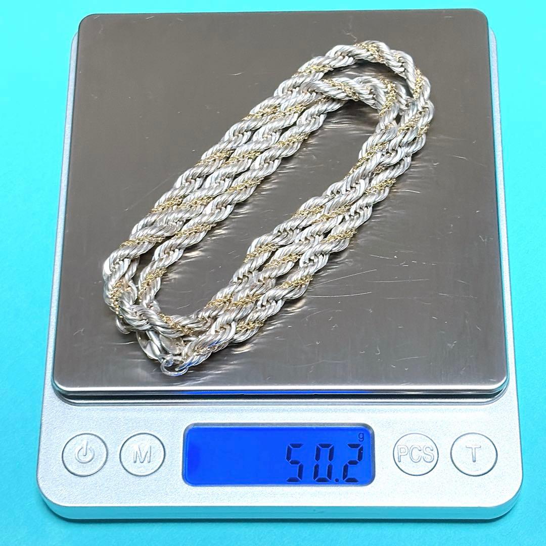 【美品】60.7cm ティファニー ツイストスクリューネックレス 14K/925