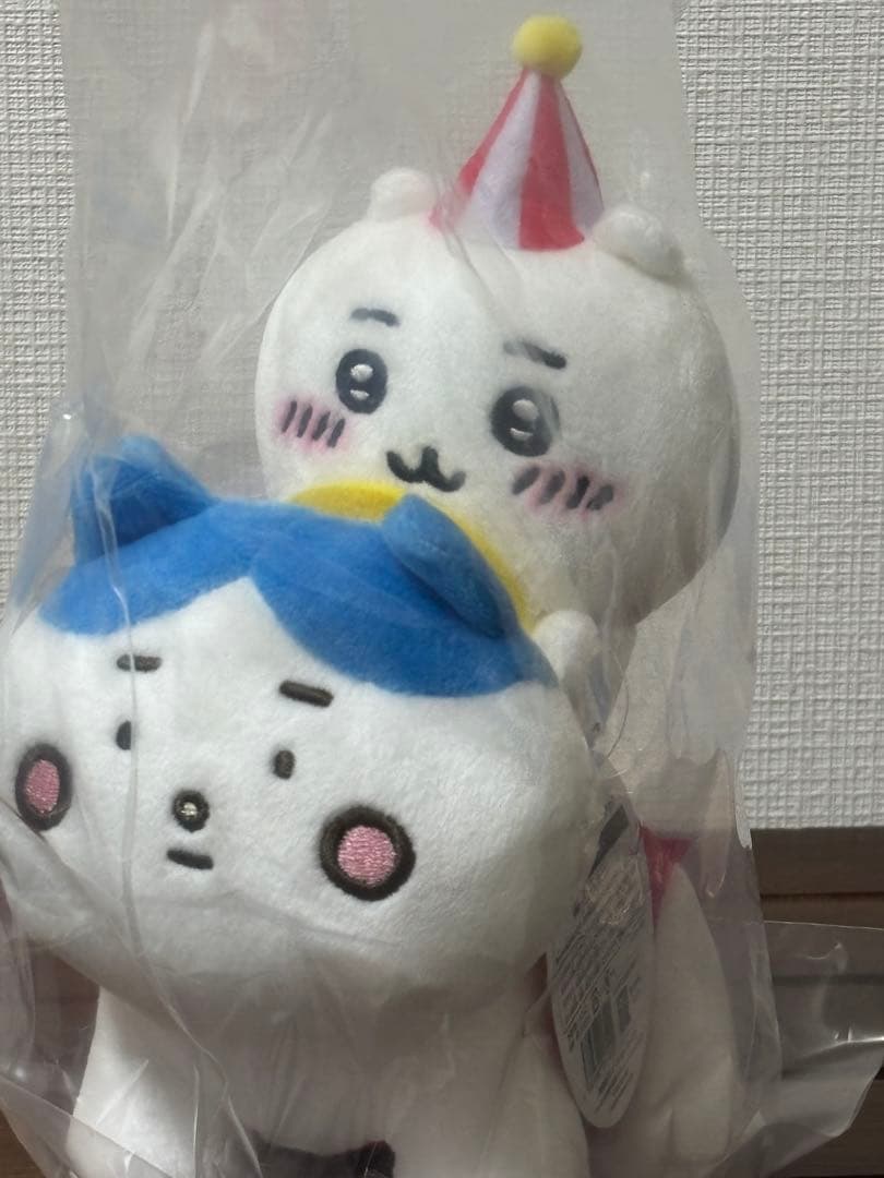 ★新品　ちいかわ　ぴーぽぽぬいぐるみ　セット（ちいかわ、うさぎ、ハチワレ）