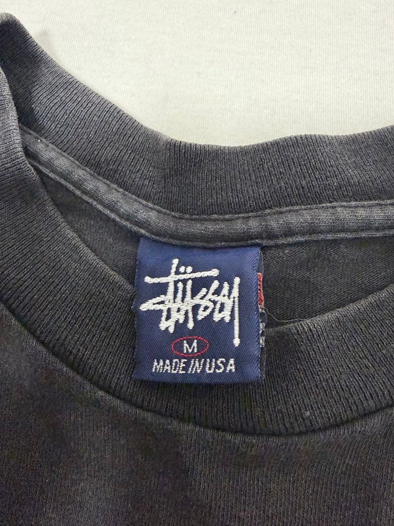希少90s USA製 STUSSY オールドステューシー Tシャツ ブラック M
