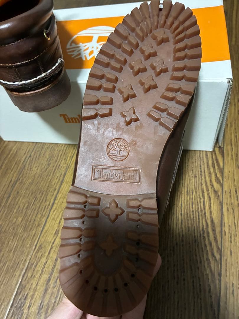 Timberland ブラウン デッキシューズ　スリーアイ