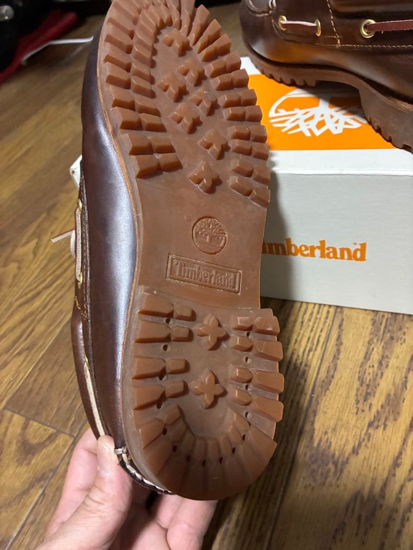 Timberland ブラウン デッキシューズ　スリーアイ