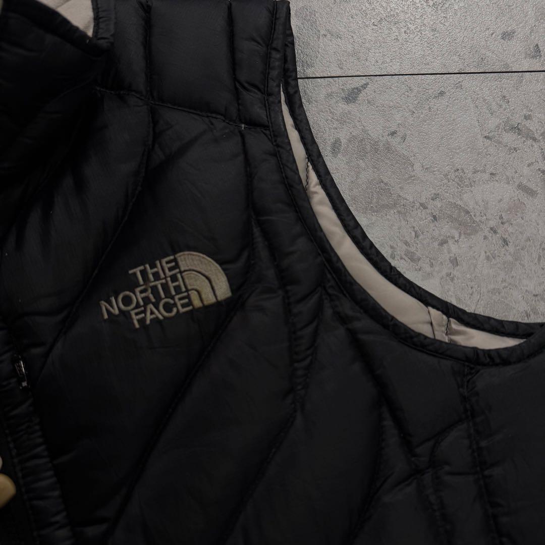 【希少】センターロゴ THE NORTH FACE ダウンベスト 黒 ブラック