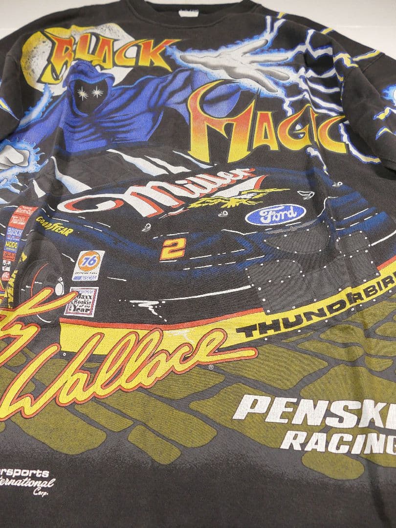 90s モータースポーツ ビンテージ Tシャツ 総柄 MotorSport