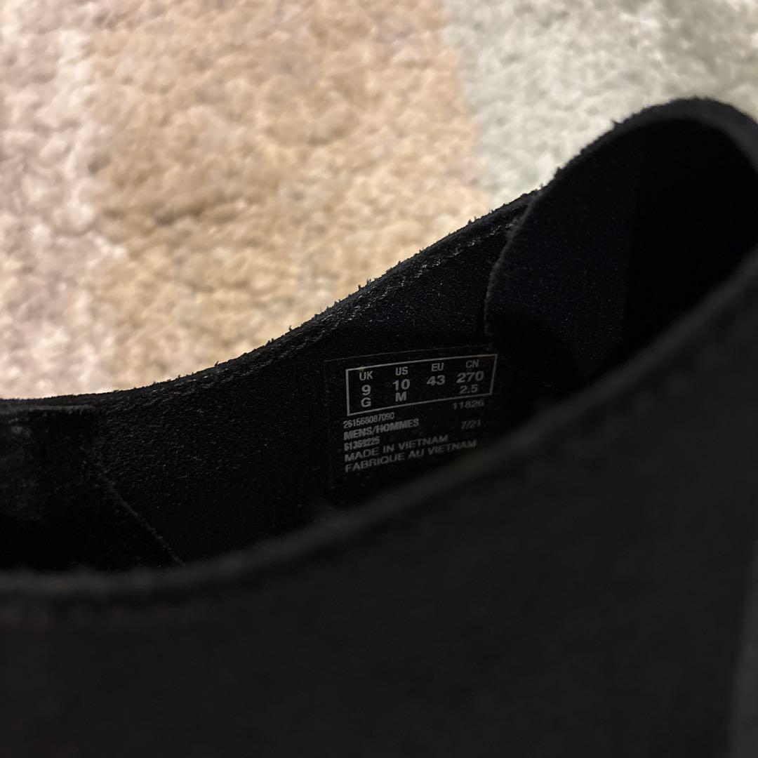 CLARKS ORIGINALS Desert Khan ブラックデッキシューズ