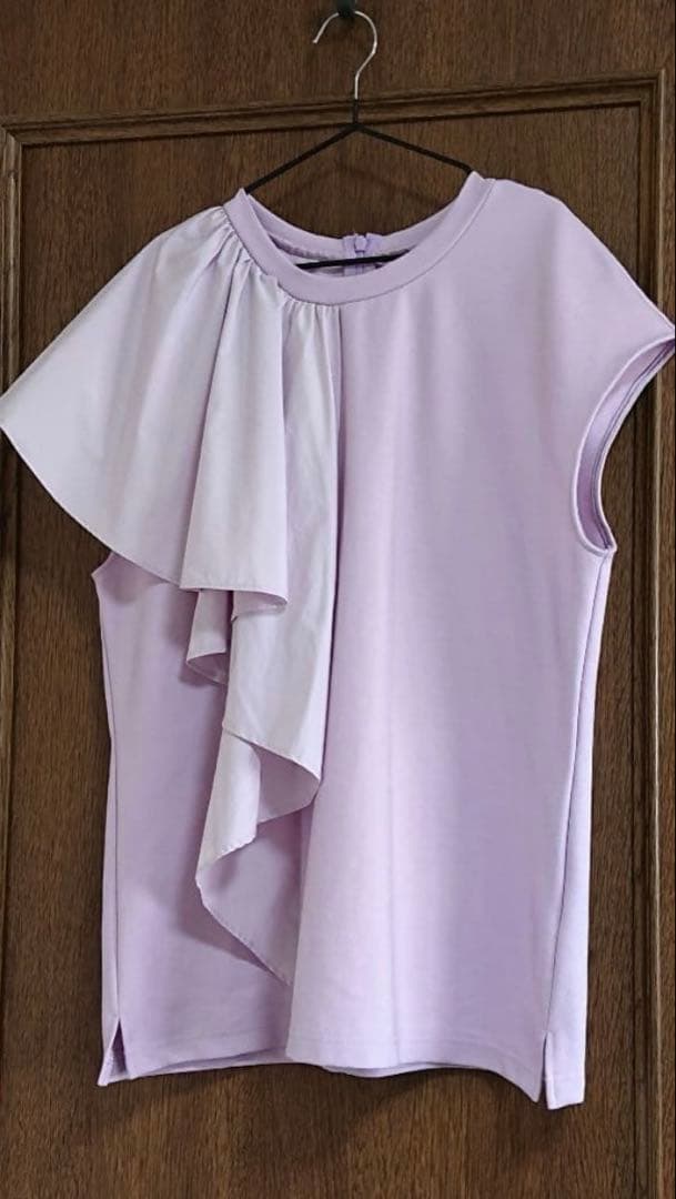ADORE アシメラッフルジャージカットソー　薄いパープル　美品