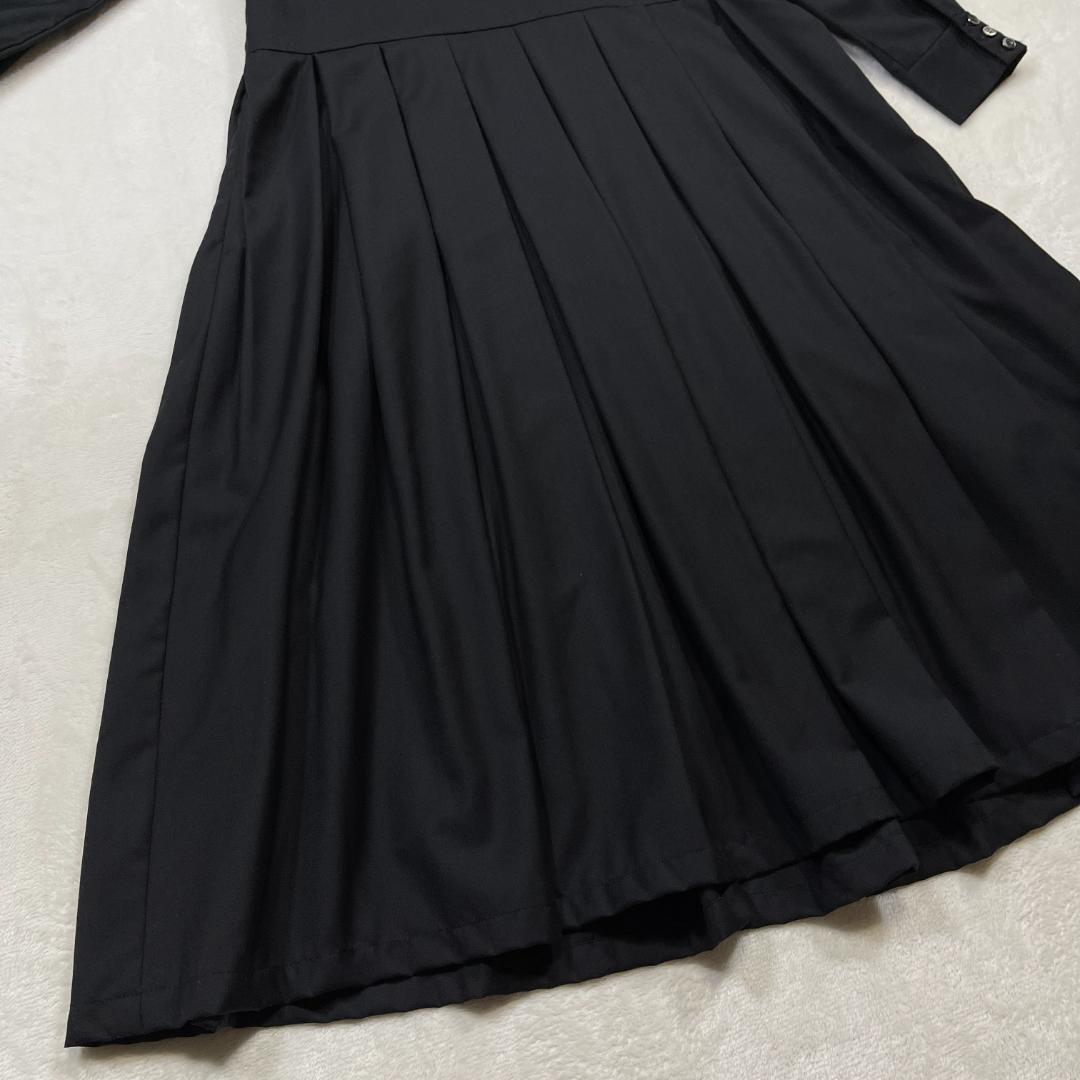 美品 ina　きちんと見えのワンピース　プリーツ　フォーマル 冠婚葬祭 喪服