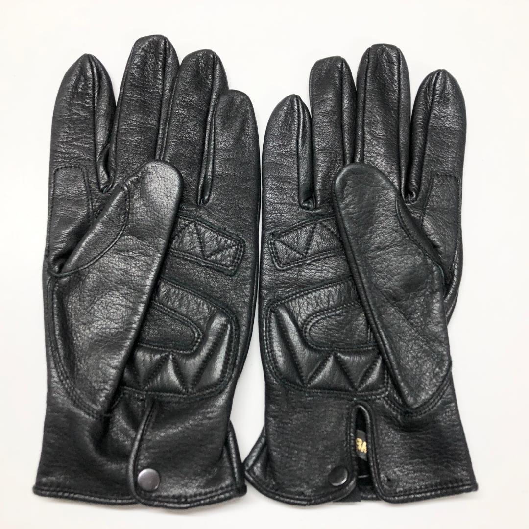 ○★訳有り新品未使用　Schott　ワンスター　レザーグローブ　M　ブラック